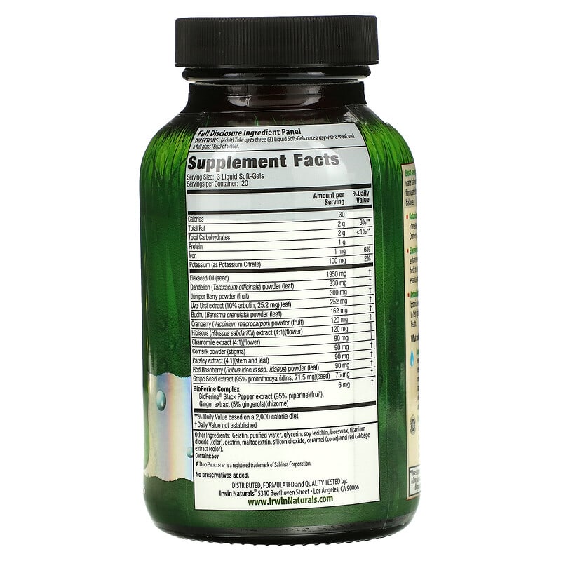 Irwin Naturals, Bloat-Away, 60 Liquid Soft-Gels 710363573041