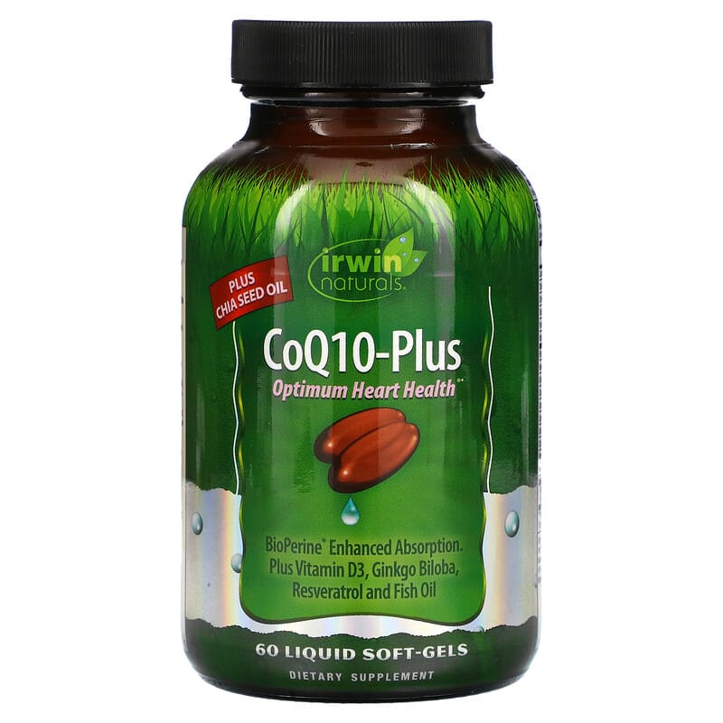 Irwin Naturals CoQ10-Plus 60 Liquid Soft-Gels 710363585785