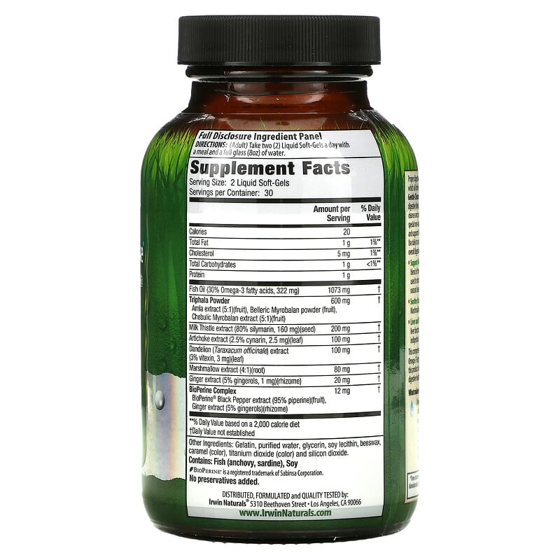 Irwin Naturals, Daily Gentle Cleanse, 60 Liquid Soft-Gels 710363568351