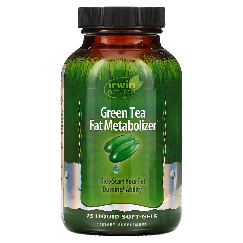 Irwin Naturals Green Tea Fat Metabolizer 75 Liquid Soft-Gels 710363263546