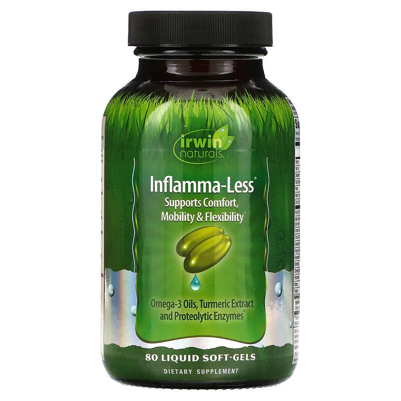 Irwin Naturals Inflamma-Less 80 Liquid Soft-Gels 710363568191