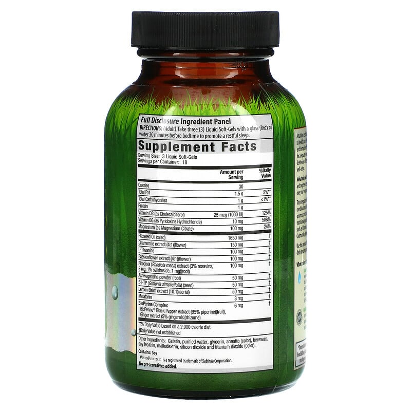 Irwin Naturals, Melatonin Plus, 5-HTP & Rhodiola, 54 Liquid Soft-Gels 710363591939