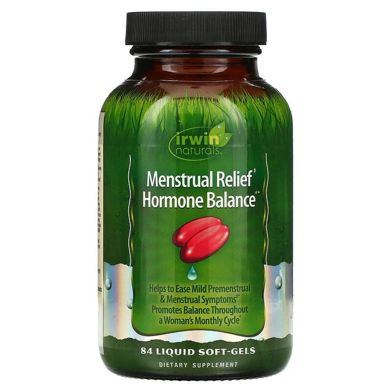 Irwin Naturals Menstrual Relief Hormone Balance 84 Liquid Soft-Gels 710363578404