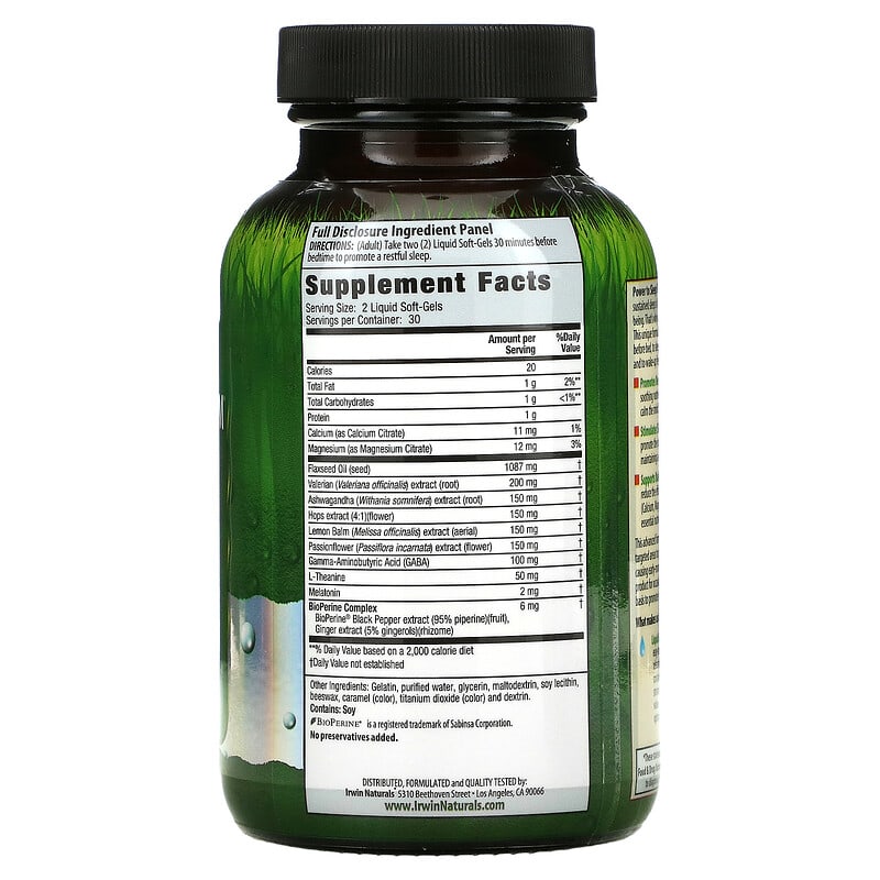 Irwin Naturals, Power to Sleep PM, 60 Liquid Soft-Gels 710363568382