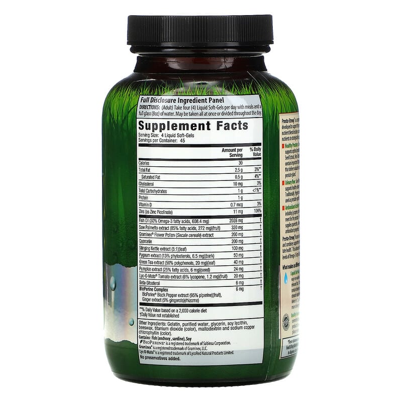 Irwin Naturals, Prosta-Strong, Healthy Urinary Flow, 180 Liquid Soft-Gels 710363578299