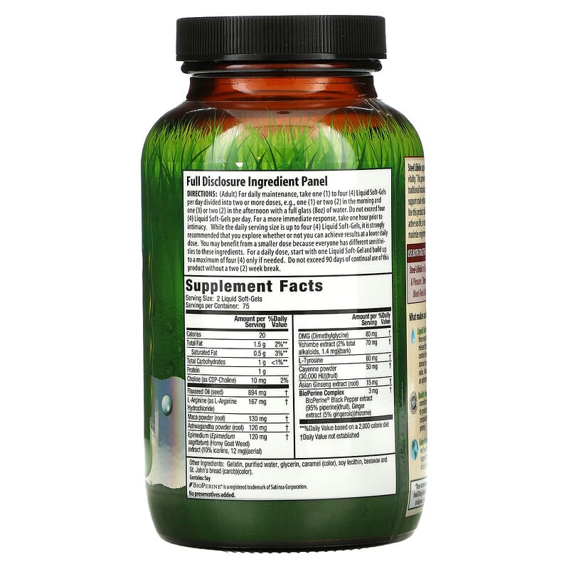 Irwin Naturals, Steel-Libido, 150 Liquid Soft-Gels 710363578251