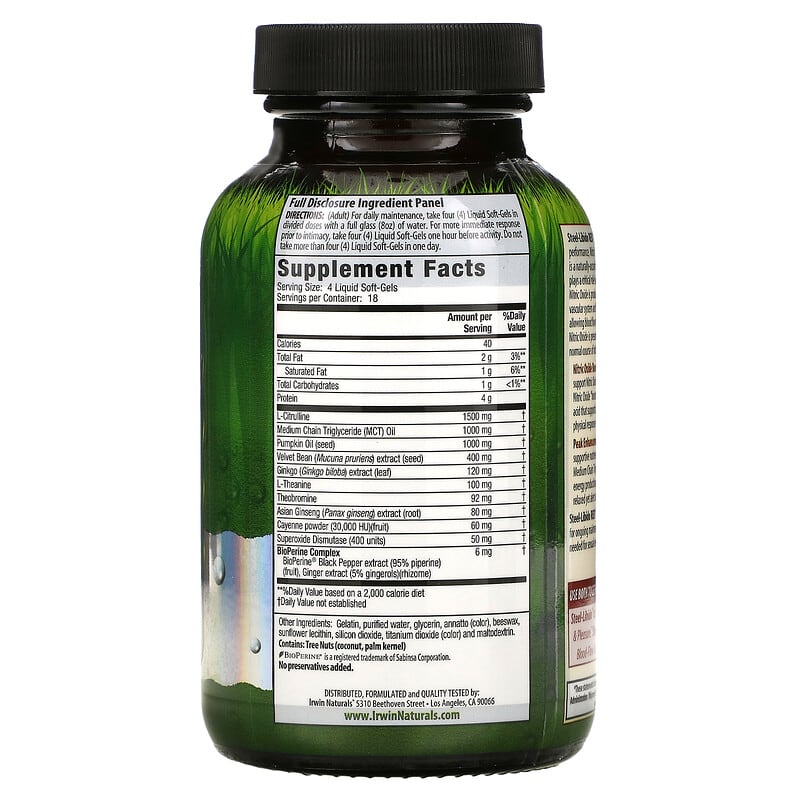 Irwin Naturals, Steel-Libido Red, Magnum Blood-Flow, 75 Liquid Soft-Gels 710363578602