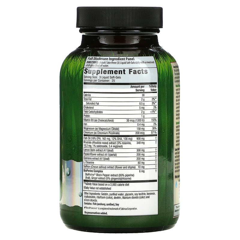 Irwin Naturals, Sunny Mood with Rhodiola, 75 Liquid Soft-Gels 710363580513