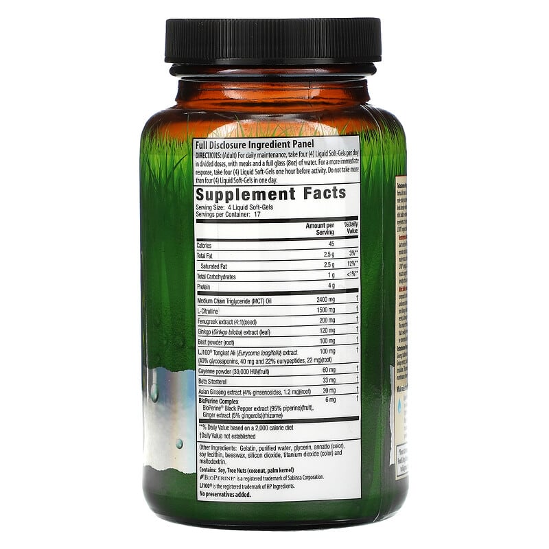 Irwin Naturals, Testosterone Mega-Boost RED, 68 Liquid Soft-Gels 710363594404