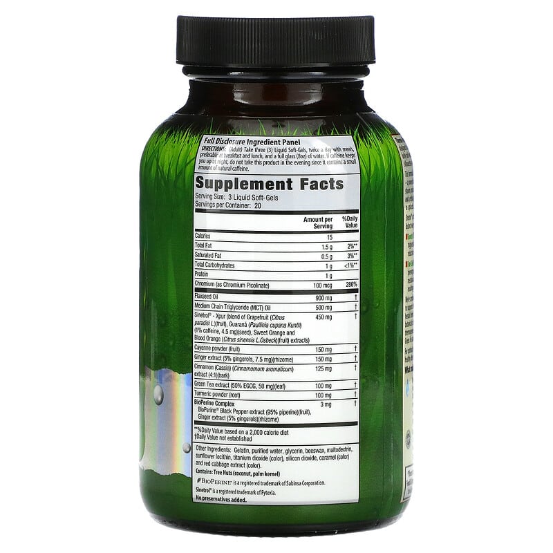 Irwin Naturals, Thermo-Burn Stubborn Fat Metabolizer, 60 Liquid Soft-Gels 840081403600