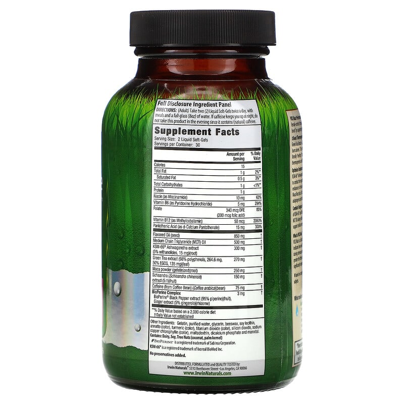 Irwin Naturals, V02 Max, Performance Fat Burner, 60 Liquid Soft-Gels 710363598686
