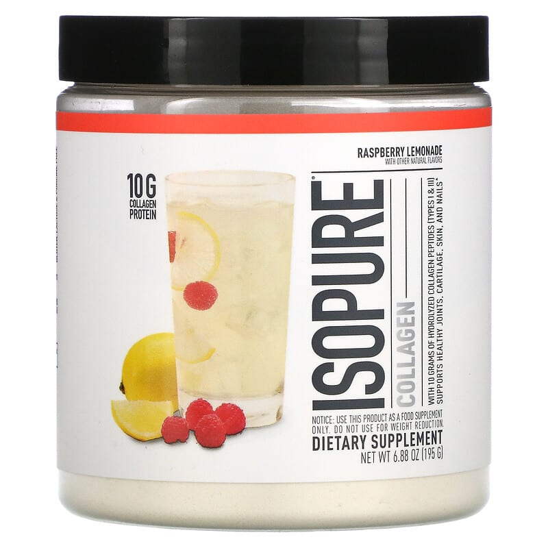 Isopure Collagen Raspberry Lemonade 6.88 oz (195 g) 89094025519