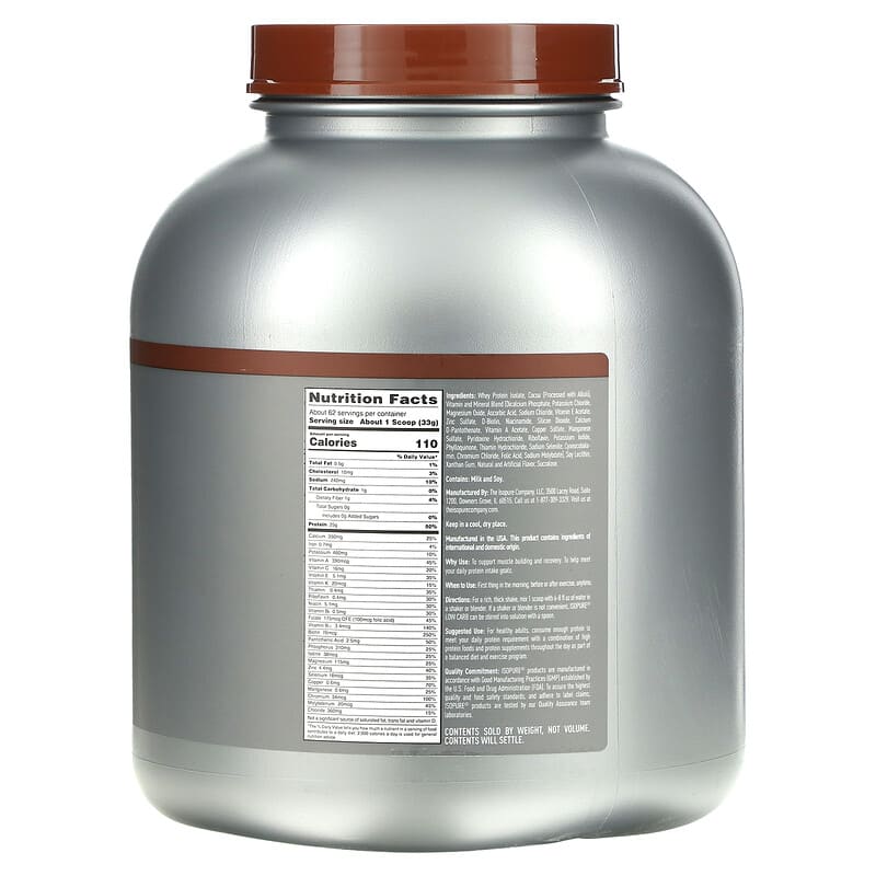 Isopure, Low Carb Protein Powder, Dutch Chocolate, 4.5 lb (2.04 kg) 89094022952