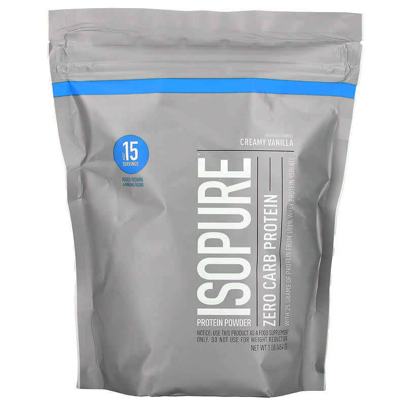 Isopure Zero Carb Protein Powder Creamy Vanilla 1 lb (454 g) 89094022532