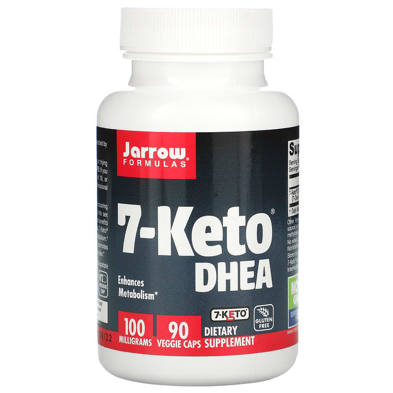 Jarrow Formulas 7-Keto DHEA 100 mg 90 Veggie Caps 790011150657