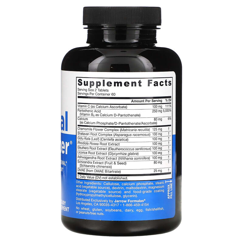 Jarrow Formulas, Adrenal Optimizer, 120 Tablets 790011290322