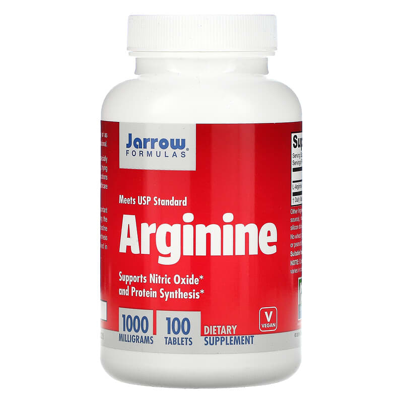 Jarrow Formulas Arginine 1000 mg 100 Tablets 790011150367