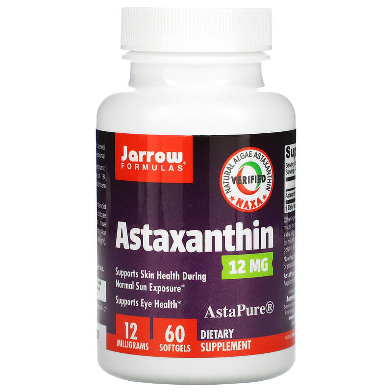 Jarrow Formulas Astaxanthin 12 mg 60 Softgels 790011202127