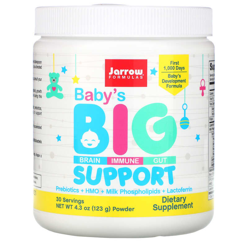Jarrow Formulas Baby’s Big Support Powder 4.3 oz (123 g) 790011030638