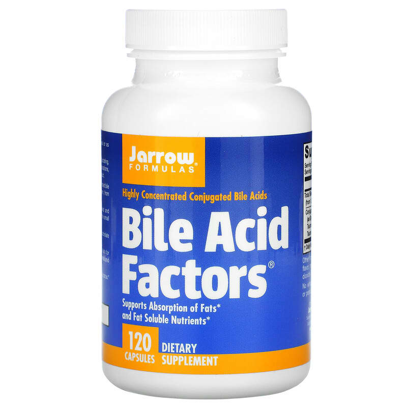 Jarrow Formulas Bile Acid Factors 120 Capsules 790011240020