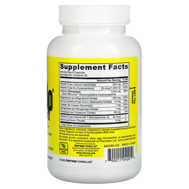 Jarrow Formulas, Bone-Up, 120 Capsules 790011040019