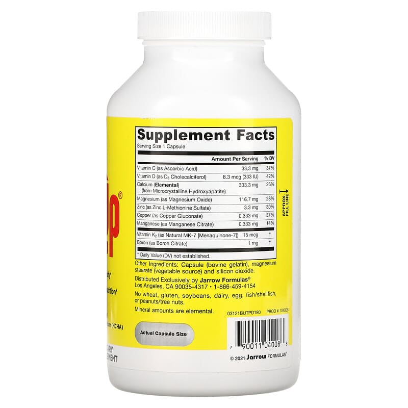 Jarrow Formulas, Bone-Up, 180 Capsules 790011040088