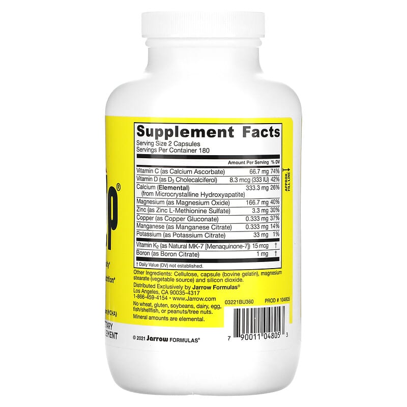 Jarrow Formulas, Bone-Up, 360 Capsules 790011048053