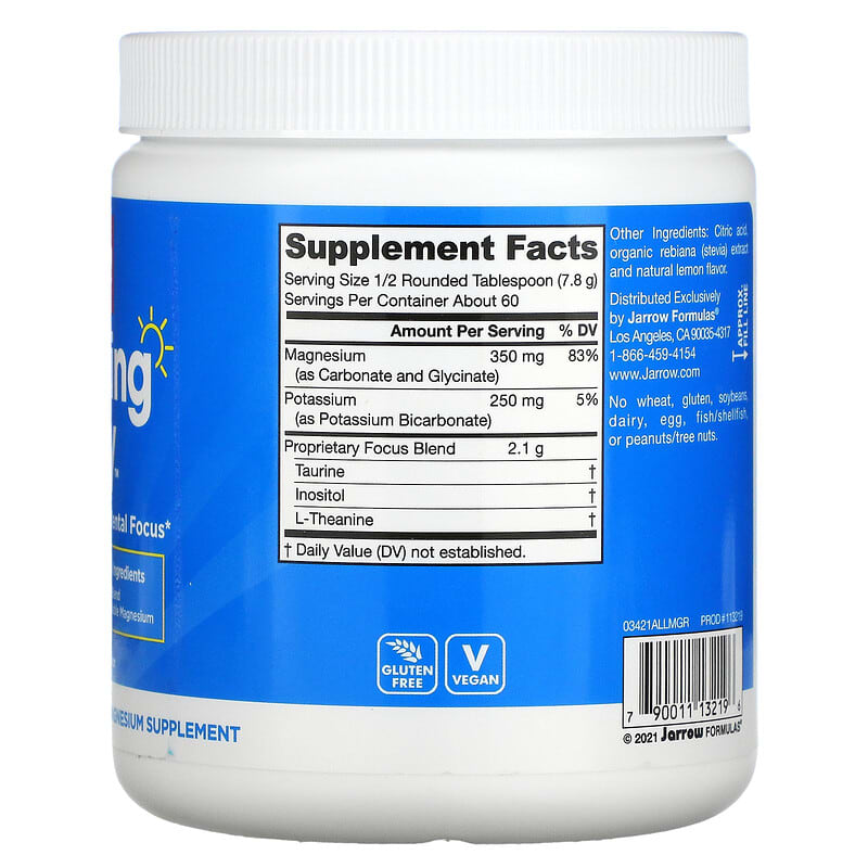 Jarrow Formulas, Calming Day, Lemon, 16.4 oz ( 465 g) 790011132196