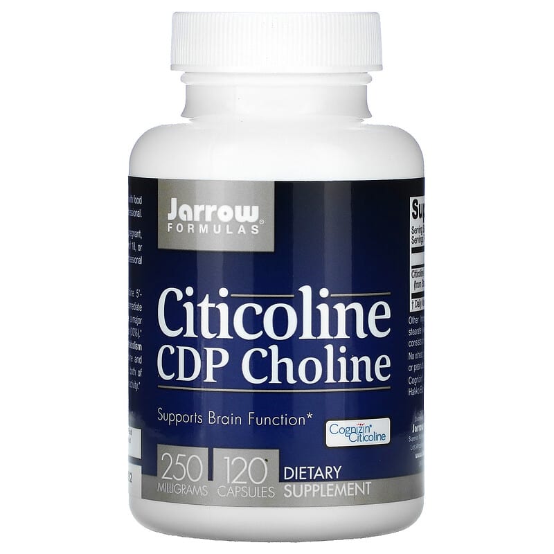 Jarrow Formulas Citicoline CDP Choline 250 mg 120 Capsules 790011180142