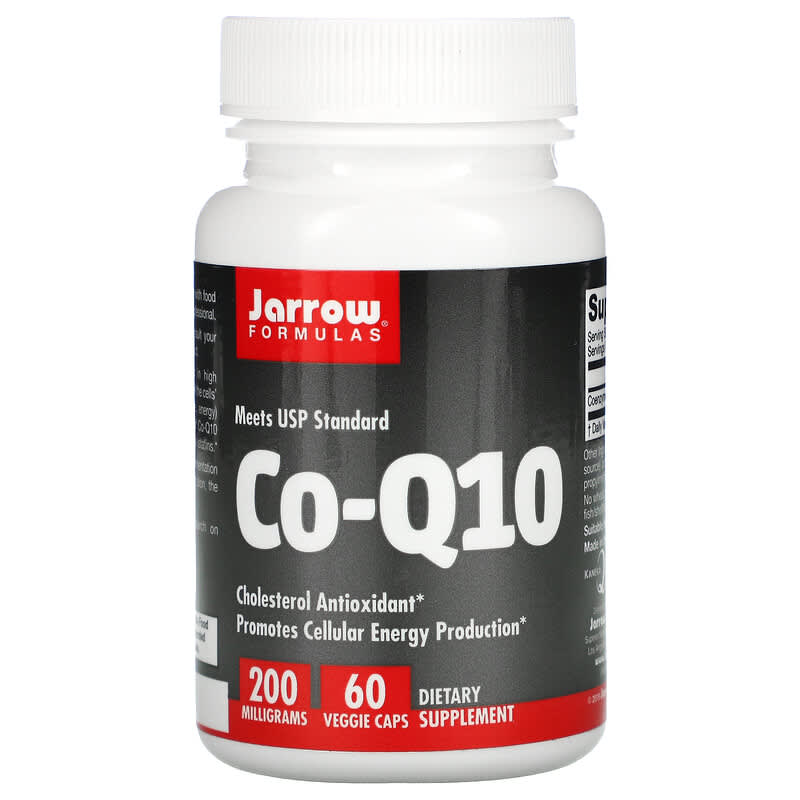 Jarrow Formulas Co-Q10 200 mg 60 Veggie Caps 790011060161