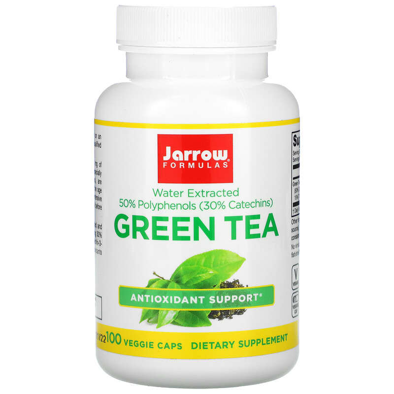 Jarrow Formulas Green Tea 500 mg 100 Veggie Caps 790011170075