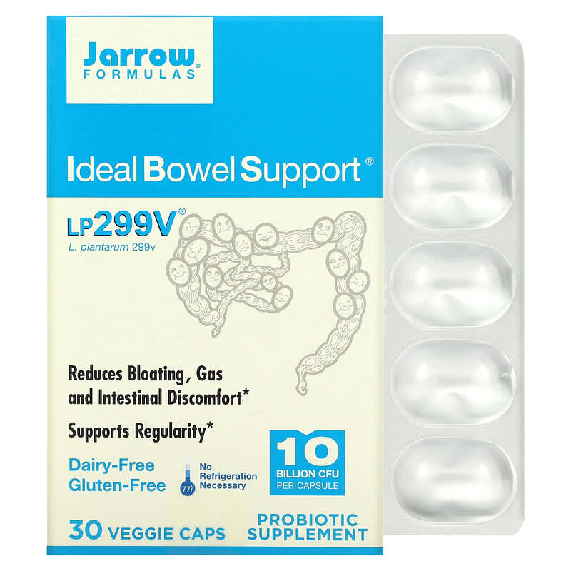Jarrow Formulas Ideal Bowel Support 10 Billion 30 Veggie Caps 790011030287