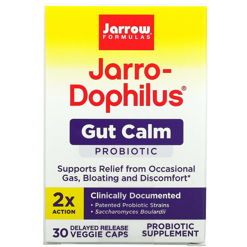 Jarrow Formulas Jarro-Dophilus Gut Calm 30 Delayed Release Veggie Caps 790011030775