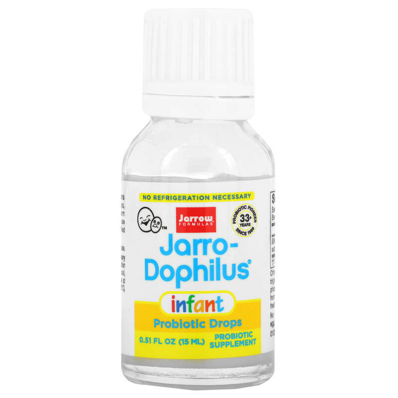 Jarrow Formulas, Jarro-Dophilus Infant, Probiotics Drops, 1 Billion , 0.51 fl oz (15 ml) 790011030140