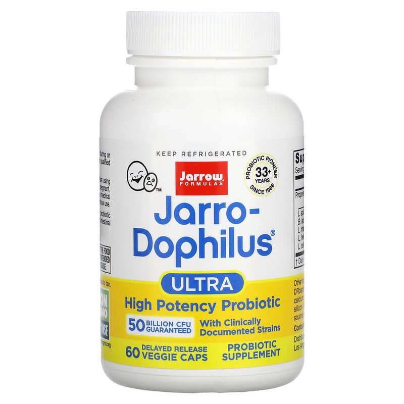 Jarrow Formulas, Jarro-Dophilus Ultra, 50 Billion , 60 Delayed Release Veggie Caps 790011030263