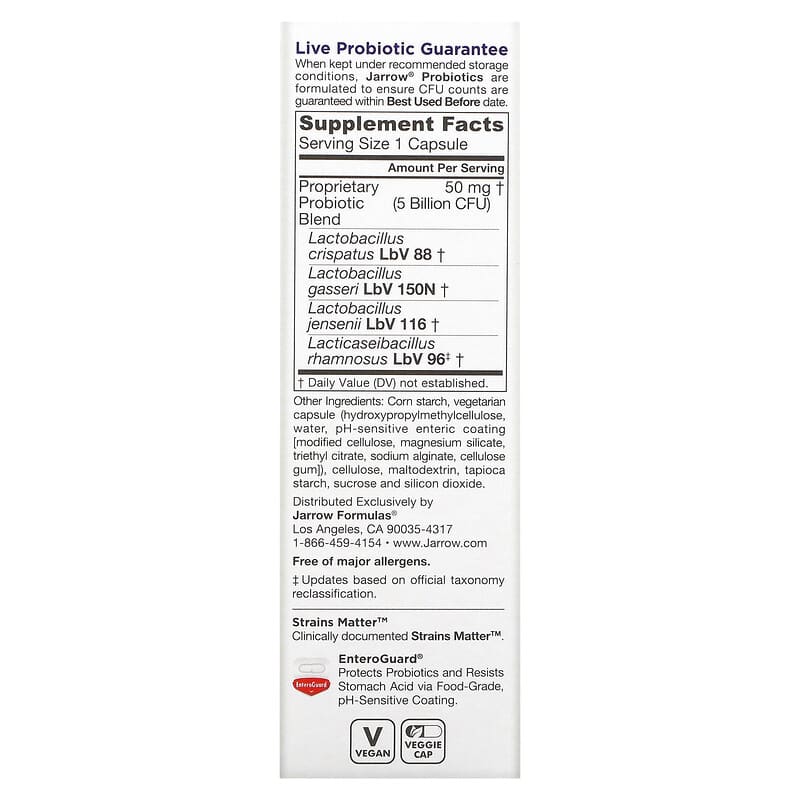 Jarrow Formulas, Jarro-Dophilus, Vaginal Probiotic, Women, 5 Billion, 30 Veggie Caps 790011030515