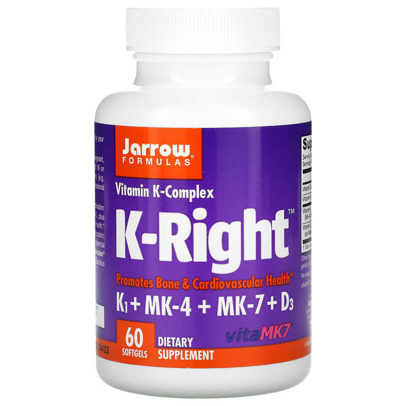 Jarrow Formulas K-Right 60 Softgels 790011300090