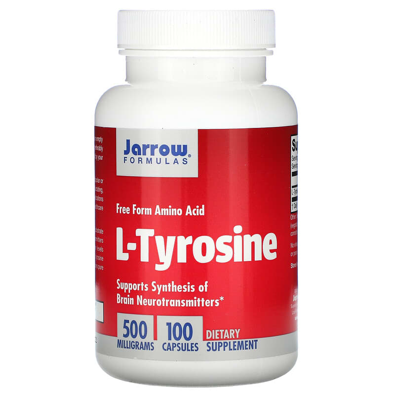 Jarrow Formulas L-Tyrosine 500 mg 100 Capsules 790011150015