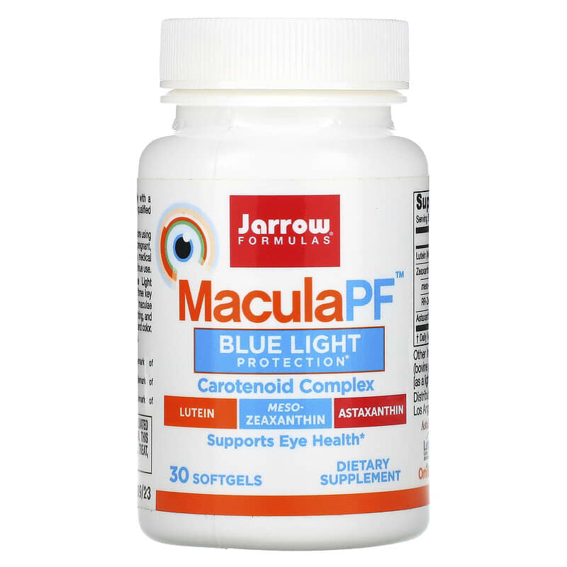 Jarrow Formulas MaculaPF Blue Light Protection 30 Softgels 790011290742