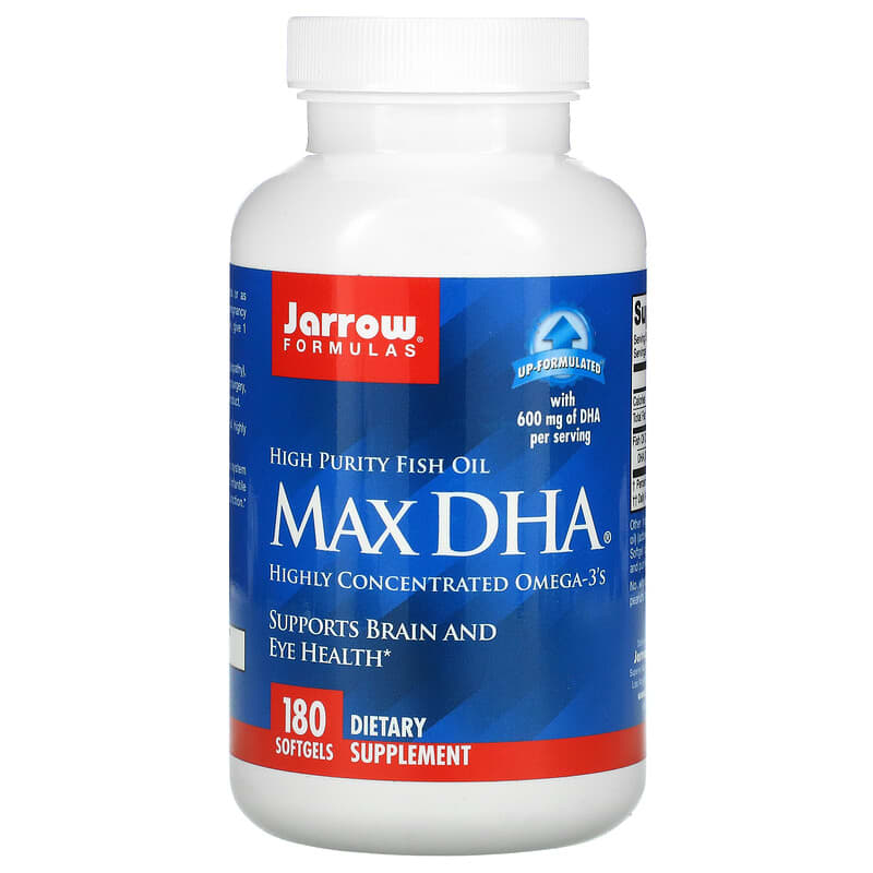 Jarrow Formulas Max DHA 180 Softgels 790011160182