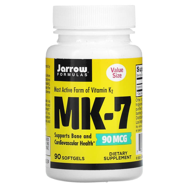 Jarrow Formulas MK-7 90 mcg 90 Softgels 790011300212
