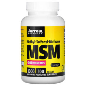 Jarrow Formulas MSM 1,000 mg 100 Veggie Caps 790011190110