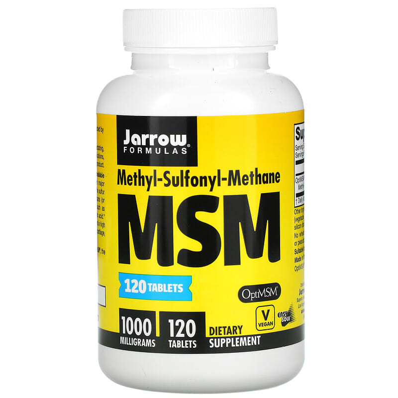 Jarrow Formulas MSM 1,000 mg 120 Tablets 790011190165