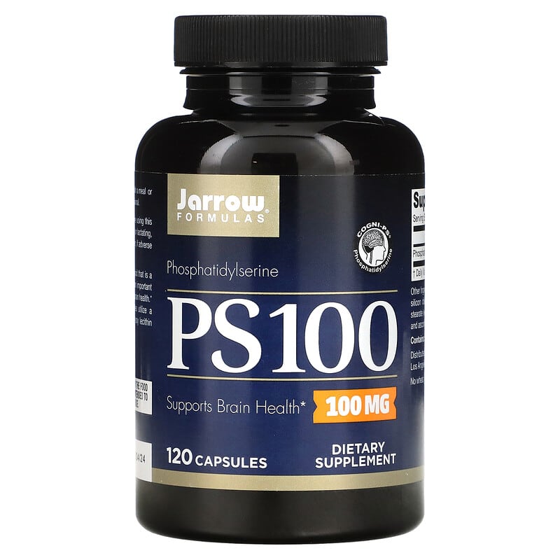 Jarrow Formulas PS 100 Phosphatidylserine 100 mg 120 Capsules 790011160205