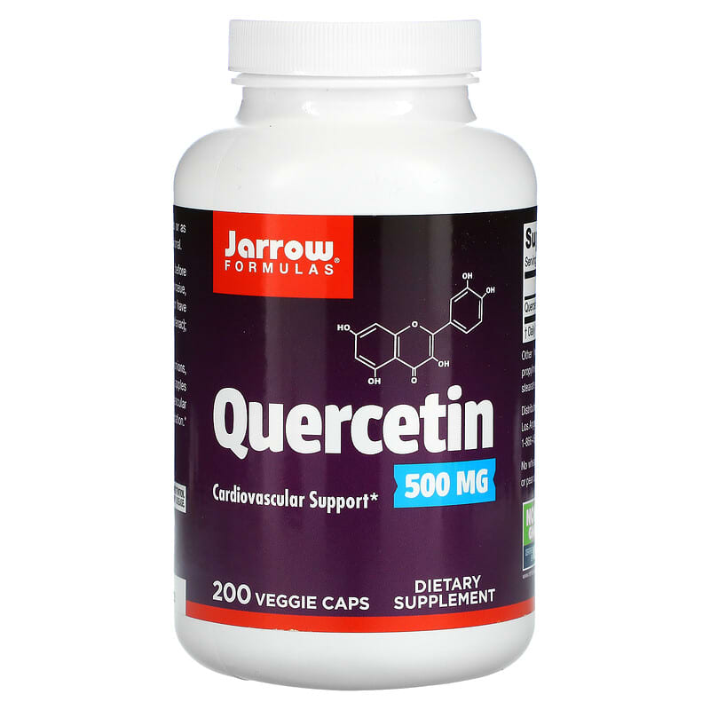 Jarrow Formulas Quercetin 500 mg 200 Veggie Caps 790011140528