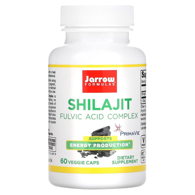 Jarrow Formulas Shilajit Fulvic Acid Complex 60 Veggie Caps 790011290605