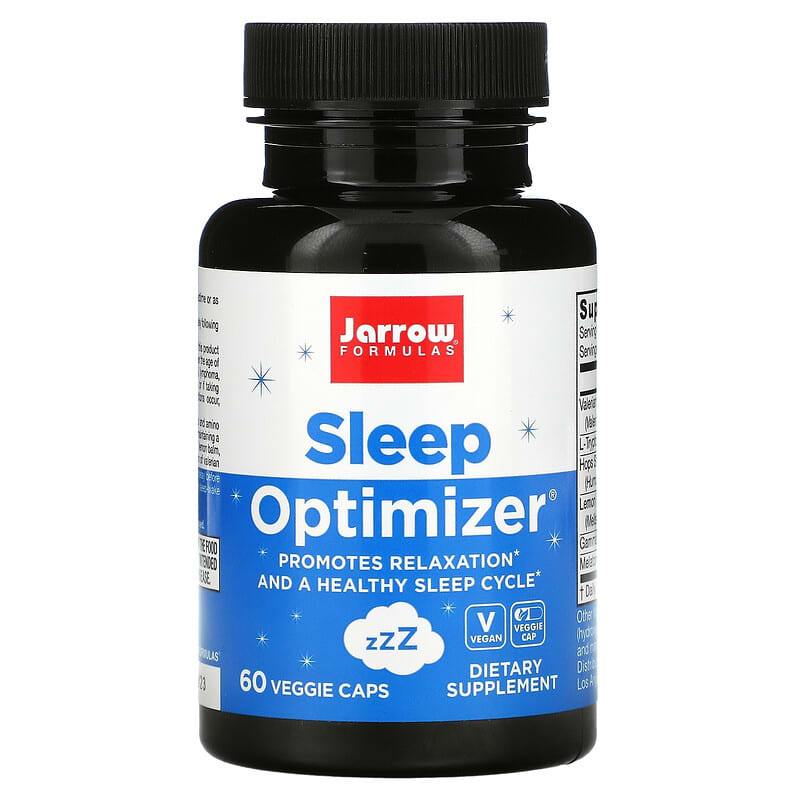 Jarrow Formulas Sleep Optimizer 60 Veggie Caps 790011290490