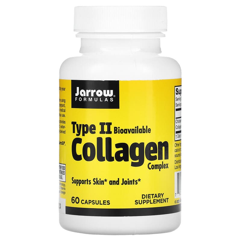 Jarrow Formulas Type II Bioavailable Collagen Complex 60 Capsules 790011290513