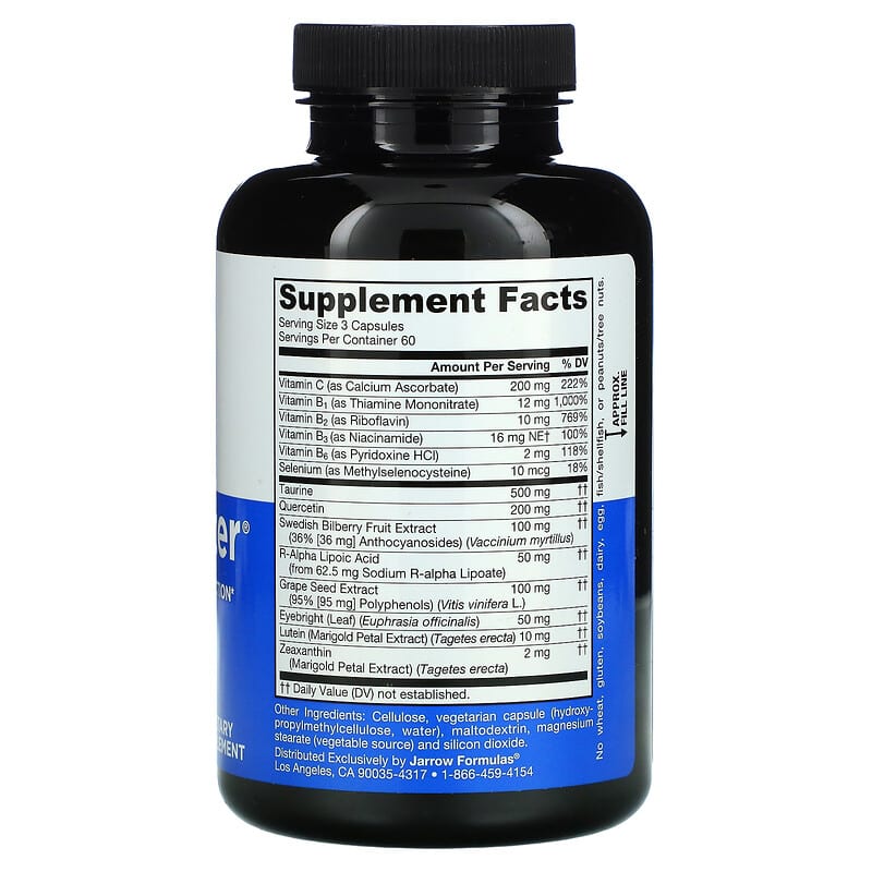 Jarrow Formulas, Vision Optimizer, 180 Veggie Caps 790011290520