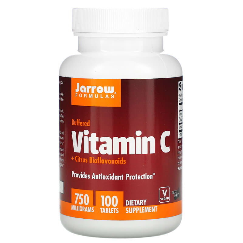 Jarrow Formulas Vitamin C 750 mg 100 Tablets 790011120155
